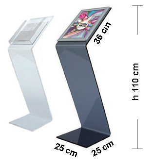 Leggio da tavolo plexiglass 30x28 cm spessore 5 mm - 290013 