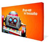 Display Pop-up Lineare in tessuto