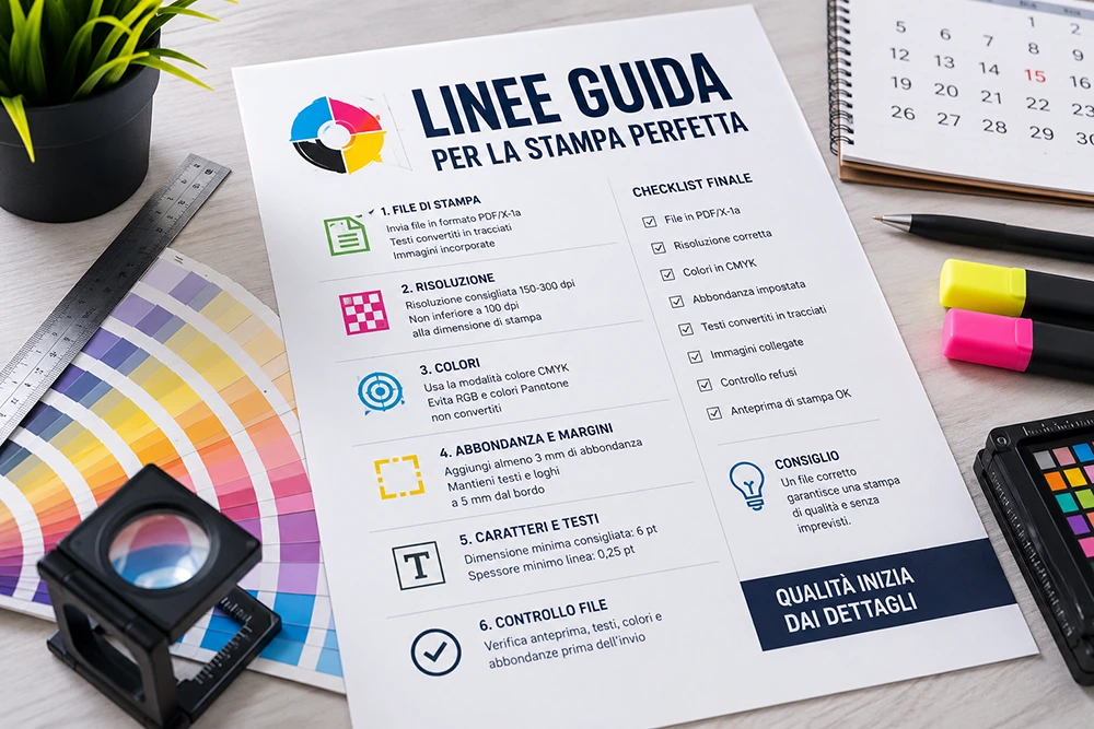 studio grafico sviluppano un progetto di stampa coordinato
