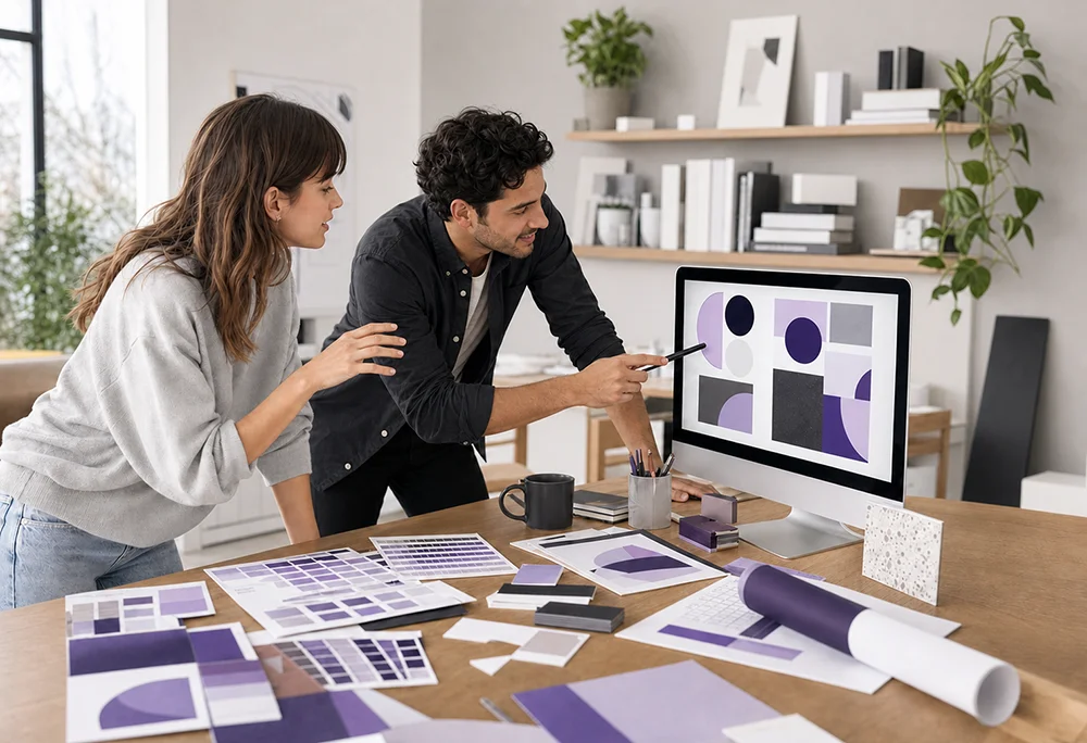 studio grafico sviluppano un progetto di stampa coordinato