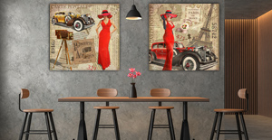 Quadro in tela Poster vintage