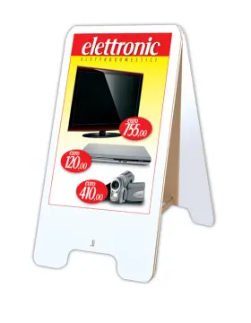 Cavalletto Espositore 100x140 cm spess. 10mm in pvc