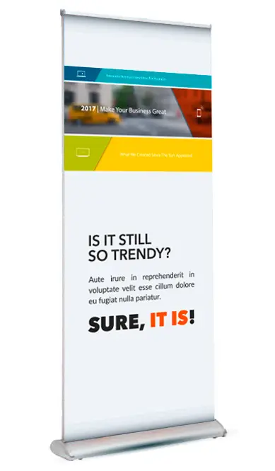 Roll-up Deluxe Bifacciale 85x200 cm