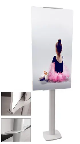 Espositore regolabile alluminio YS Panel 100x200cm