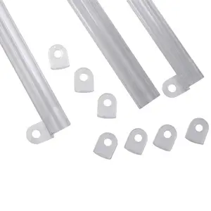 Barra a scatto in pvc trasparente 50 cm