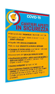 Cartello ingresso cantiere 70x100