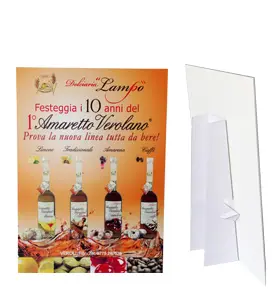 Pannello autoportante A4 con piede in cartone