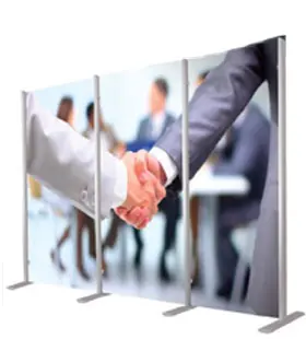 Colonne autoportanti 2 pannelli con spessore da 10 mm