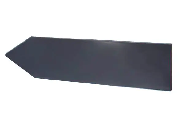 Targa lamiera a forma di freccia mis. 30x130 cm 