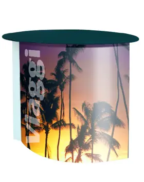 Tavolo promozionale Ovale 100x100 cm