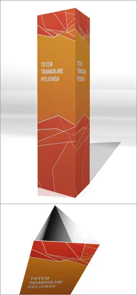 Totem Triangolare 50x200