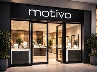 Insegna luminosa in alluminio con logo intagliato