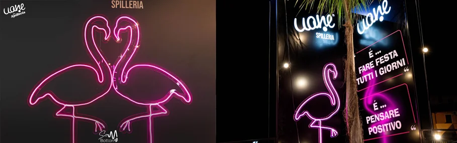 Scritte luminose a neon LED personalizzate